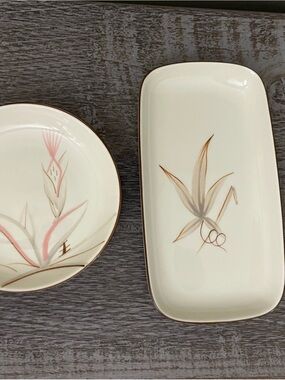 1940’s Vintage Winfield Hand Crafted Fine China “Dragon Flower" set of five